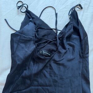 Abercrombie & Fitch Black Midi Dress